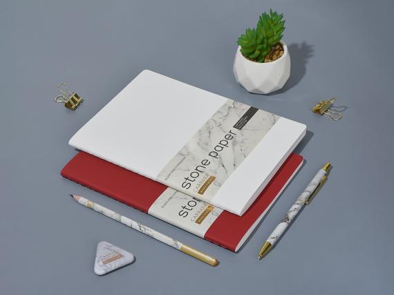 Тетрадь с каменной бумагой А5 «Carrara»