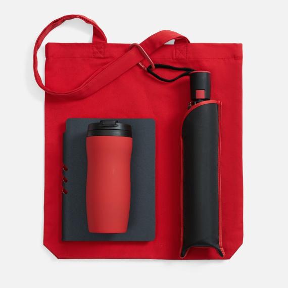 Набор Flexpen Black Walk, черный с красным