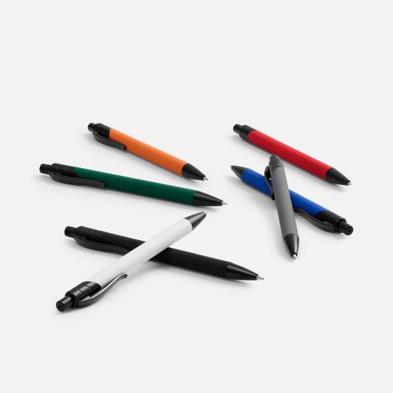 Ручка шариковая Undertone Black Soft Touch, ярко-синяя