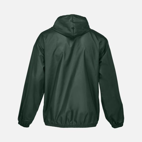 Ветровка унисекс Shield, темно-зеленая, размер XS