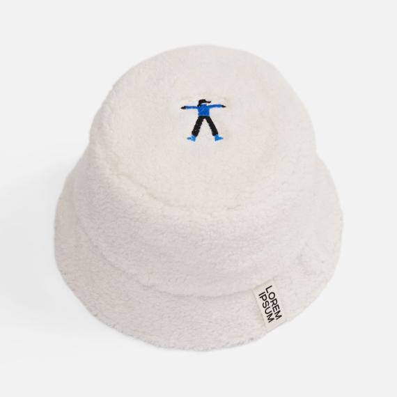 Панама Oblako, молочно-белая