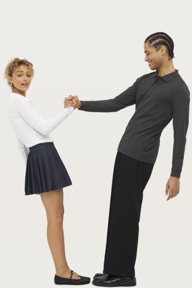 Рубашка поло мужская с длинным рукавом Perfect LSL Men серый меланж, размер XL