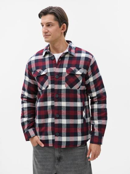 Куртка-рубашка оверсайз унисекс Noah, бордовая, размер 3 (3XL/4XL)