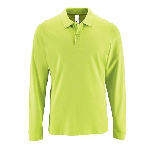 Рубашка поло мужская с длинным рукавом Perfect LSL Men зеленое яблоко, размер XXL