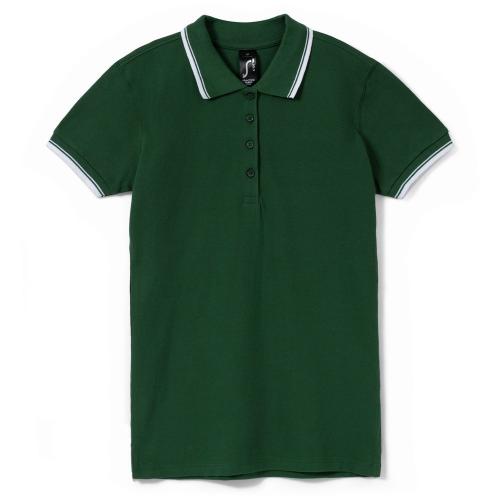 Рубашка поло женская Practice women 270 зеленая с белым, размер M
