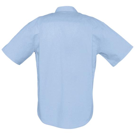 Рубашка мужская с коротким рукавом Brisbane голубая, размер M