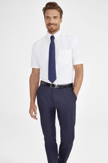 Рубашка мужская с коротким рукавом Brisbane белая, размер Xxxl