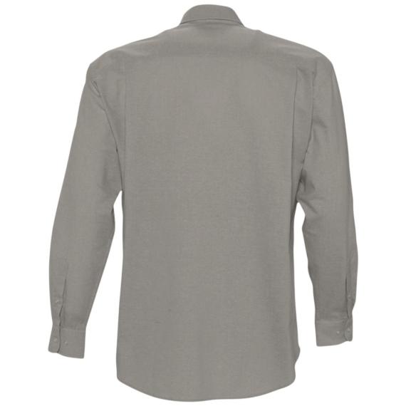Рубашка мужская с длинным рукавом Boston серая, размер XL