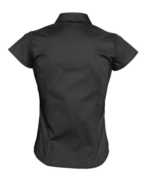 Рубашка женская с коротким рукавом Excess черная, размер L