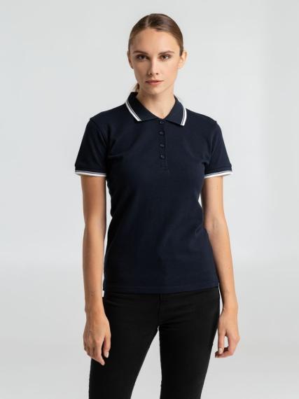 Рубашка поло женская Practice women 270 голубая с белым, размер L