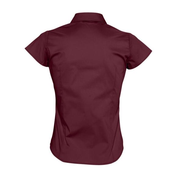 Рубашка женская с коротким рукавом Excess бордовая, размер M