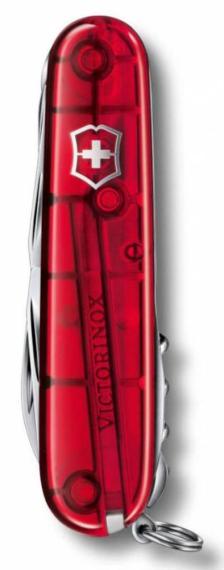 Офицерский нож Huntsman 91, прозрачный красный